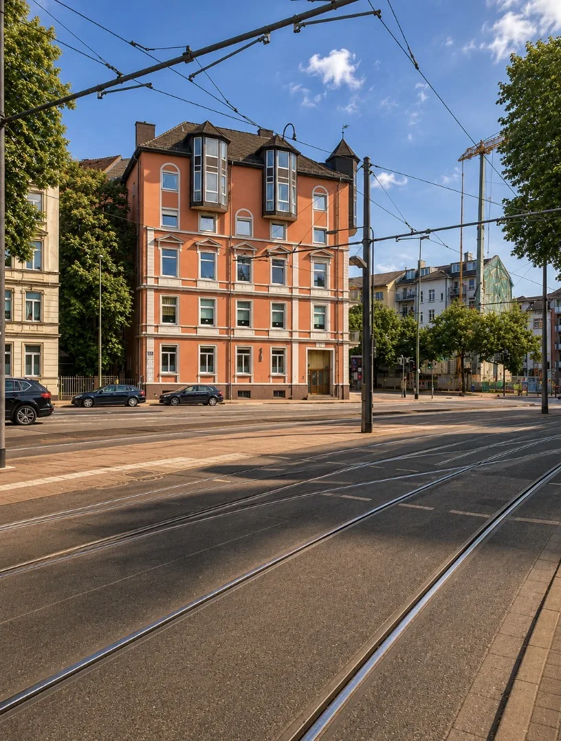 Altbau der Praxis am Lokalbahnhof in Frankfurt Sachsenhausen